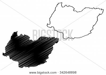 Imereti Region (republic Of Georgia - Country, Administrative Divisions Of Georgia) Map Vector Illus