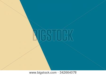 Two Color Background Of Trendy Mosaic Blue And Sunlight Color. Concept Of Fashion Colors Trens Of Sp