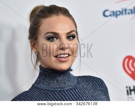 LOS ANGELES - DEC 06:  Hannah Brown arrives for the KIIS FM Jingle Ball 2019 on December 06, 2019 in Los Angeles, CA                