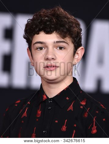 LOS ANGELES - NOV 04:  Noah Jupe arrives for the Ã¢â¬ËFord v FerrariÃ¢â¬â¢ Screening on November 04, 2019 in Hollywood, CA                