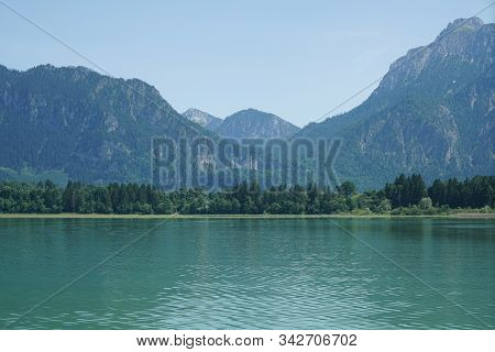 Forggensee Is In Bavaria And On The Shore Ludwig The Bavarian King Built His Castle Neuschwanstein