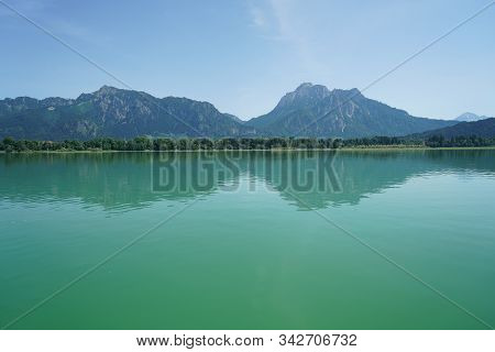Forggensee Is In Bavaria And On The Shore Ludwig The Bavarian King Built His Castle Neuschwanstein