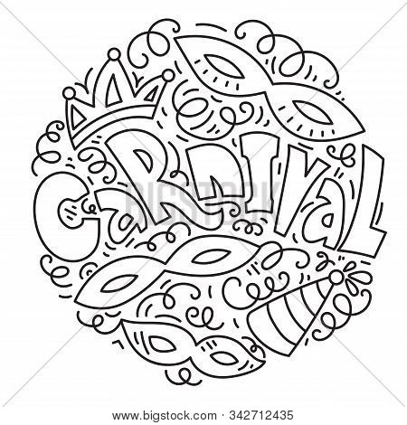 Carnival Card Design Vector Photo Free Trial Bigstock