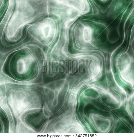 Green Abstract Irregular Tracery Tie Dye Batique Seamless Texture Design
