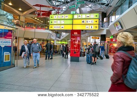 BERLIN, GERMANY - CIRCA SEPTEMBER, 2019: interior shot of Berlin Tegel 