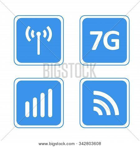 Mobile Devices Telecommunication Business Web Networking. 7th Generation Wireless Internet Network C