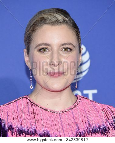 LOS ANGELES - JAN 02:  Greta Gerwig arrives for the PSIFF Awards Gala 2020 on January 02, 2020 in Palm Sprimgs, CA                