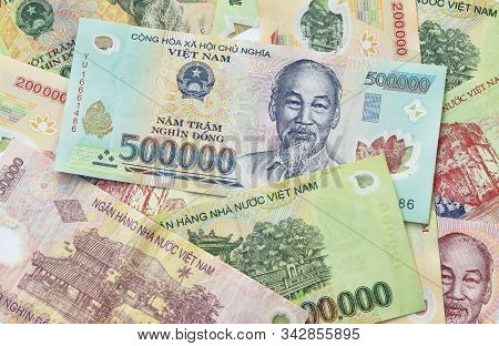 Vietnamese Dong Or Vnd Banknote On White Background