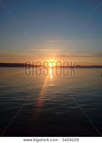Sunset havet