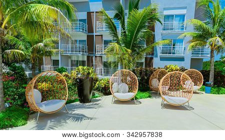 Las Brujas, Cayo Santa Maria, Cuba June 19, 2019 Beautiful Amazing Inviting View Of Swimming Pool Ar