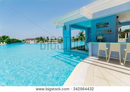 Las Brujas, Cayo Santa Maria, Cuba June 19, 2019 Beautiful Amazing Inviting View Of Two Level Swimmi