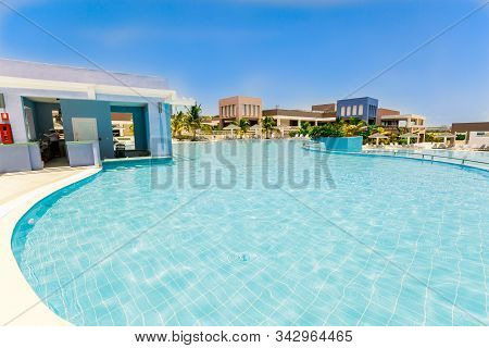 Las Brujas, Cayo Santa Maria, Cuba June 19, 2019 Beautiful Amazing Inviting View Of Two Level Swimmi