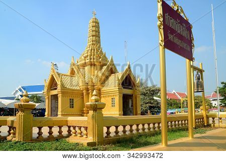 Samut Songkhram, Thailand - 17 December, 2019 : Samut Songkhram City Pillar Shrine