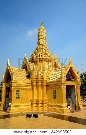 Samut Songkhram, Thailand - 17 December, 2019 : Samut Songkhram City Pillar Shrine