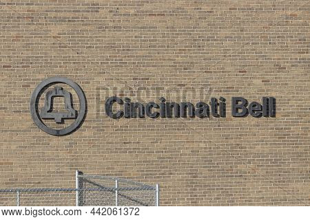Cincinnati - Circa December 2021: Legacy Cincinnati Bell Signage. Cincinnati Bell Was Acquired By Ma