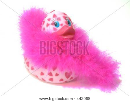 Pembe tüy Boa lastik ördek