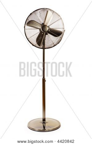 Electric Fan Isolated On  The White Background