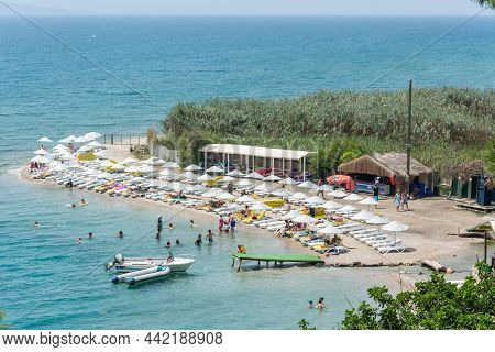 Akyaka, Mugla, Turkey - July 30, 2016. Cinar Beach Near Akyaka Village In Mugla Province Of Turkey, 