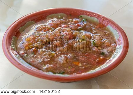 Plate Of Spicy Middle Eastern Meze In Qatar.