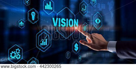 Vision Direction Future Business Inspiration Motivation Concept