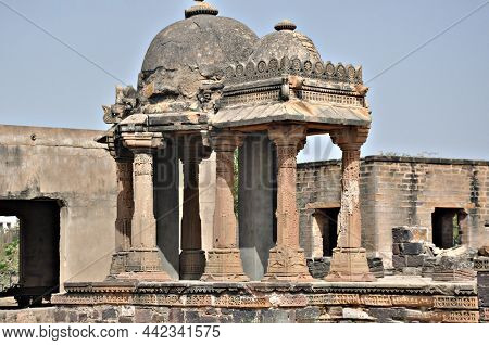 Ancient Indian Architecture. Historical Place Or Structure Of Worship For Ancient Hindu Civilization
