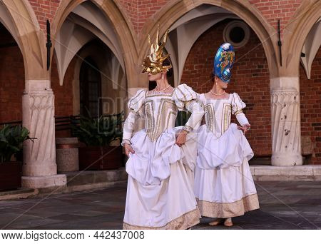 Krakow, Poland - July 29, 2021: Performance - Harmonia Mundi Performed By Cracovia Danza Ballet In T