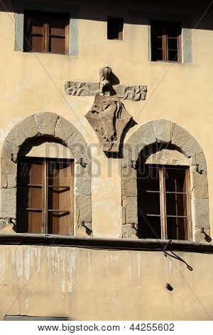 Florence - architectural detail from the building in the vicinity Orsanmichele.