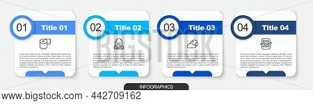 Set Line Toilet Paper Roll, Tombstone With Rip Written, Moon And Stars And Chocolate Bar. Business I