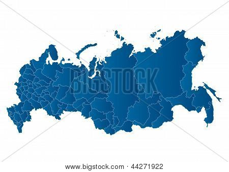 Vector map of the Russian Federation