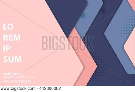 Abstract Hexagonal Pattern Design Template Of Geometric Artwork Design. Overlapping With Gradient Do