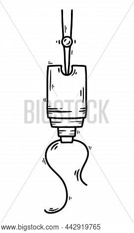 Supplemental Nursing System Sns Or Lactation Aid Vector Sketch Icon