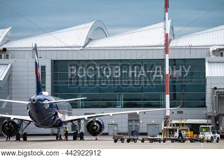 Rostov-on-don, Russia, Platov Airport - June 4, 2021: The Building Of The New Modern International A