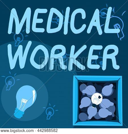 Sign Displaying Mindless Worker. Business Idea Having No Intelligent Purpose Showing Little Attentio