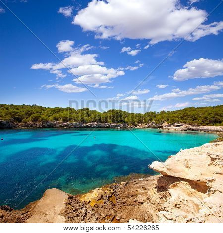 Menorca Cala en Turqueta Ciutadella turquoise Mediterranean at Balearic islands