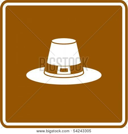 pilgrim hat sign