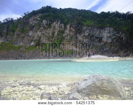 Kawah Putih crater