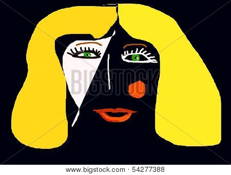 portrait, bright holiday