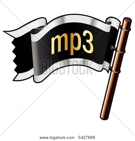 Merirosvolippu MP3-kuvaketta