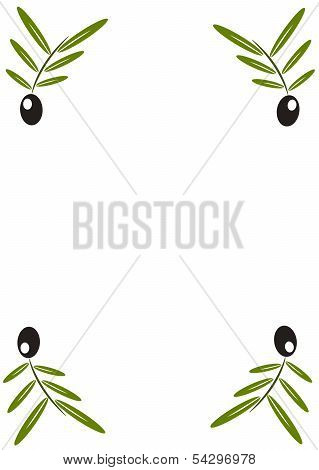 Black Olives On Branch Wallpaper