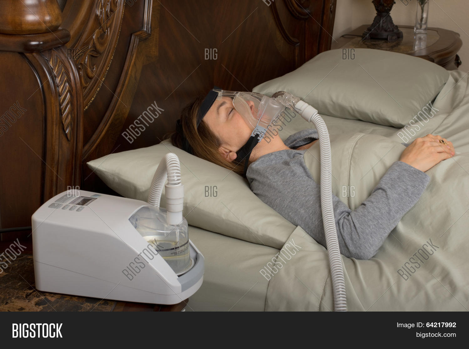 Woman Wearing CPAP Image & Photo (Free Trial) Bigstock