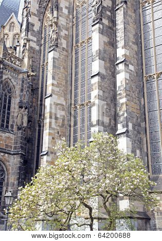Imperial cathedral at city Aachen, Germany