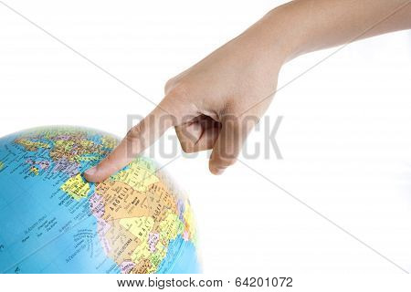Pointing Spain