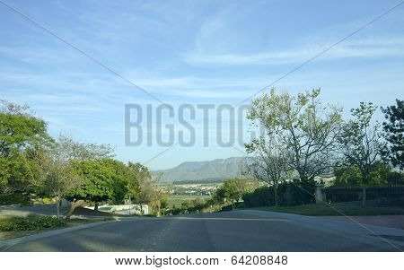 Camarillo Streets And Mountains, Ca