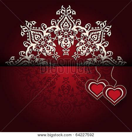 Royal Luxury Valentines Day lace  background