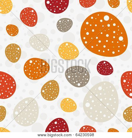 Funny eggs seamless pattern