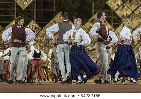 RIGA, LATVIA - July 4, 2013: The Latvian National Song and Dance Festival