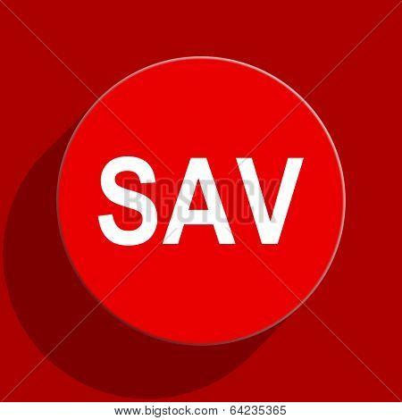 sav web flat icon