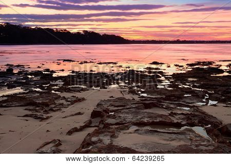 Sunset At Plantation Point Nsw Australia