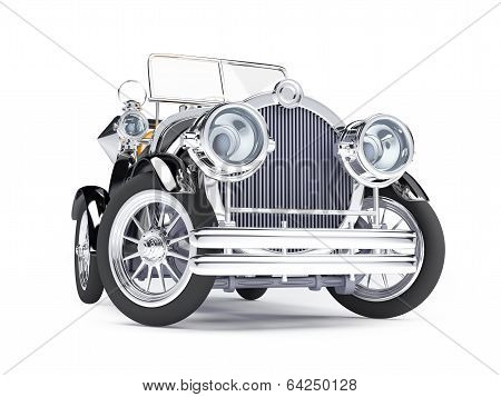 1910 black retro car