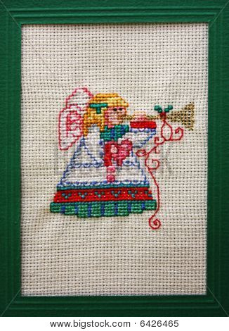 Cross Stitch Christmas Card